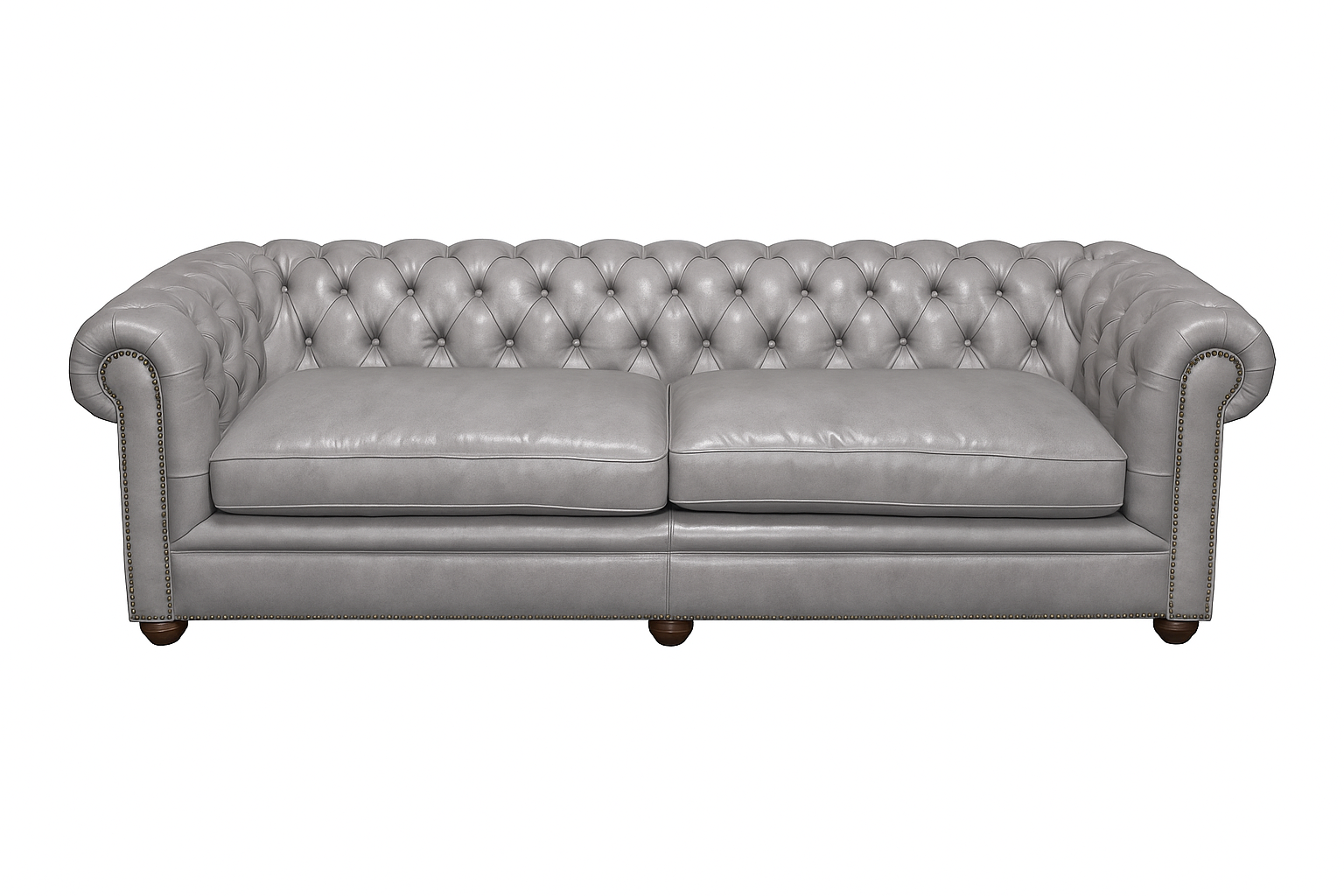 Canapea chesterfield GYMA piele GRI