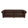 Canapea chesterfield GYMA piele MARO INCHIS