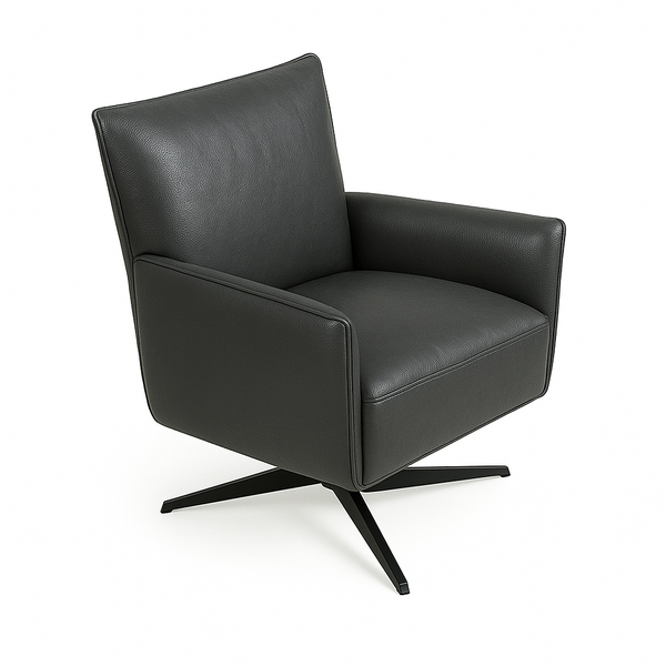 Fotoliu piele ANTRACIT | model CONFI