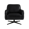 Fotoliu piele NEAGRA | model RICO