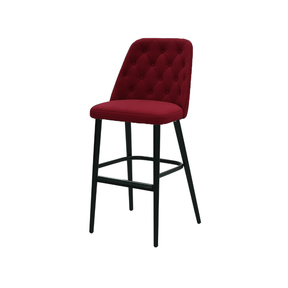 Scaun bar catifea BORDO | model SCOT