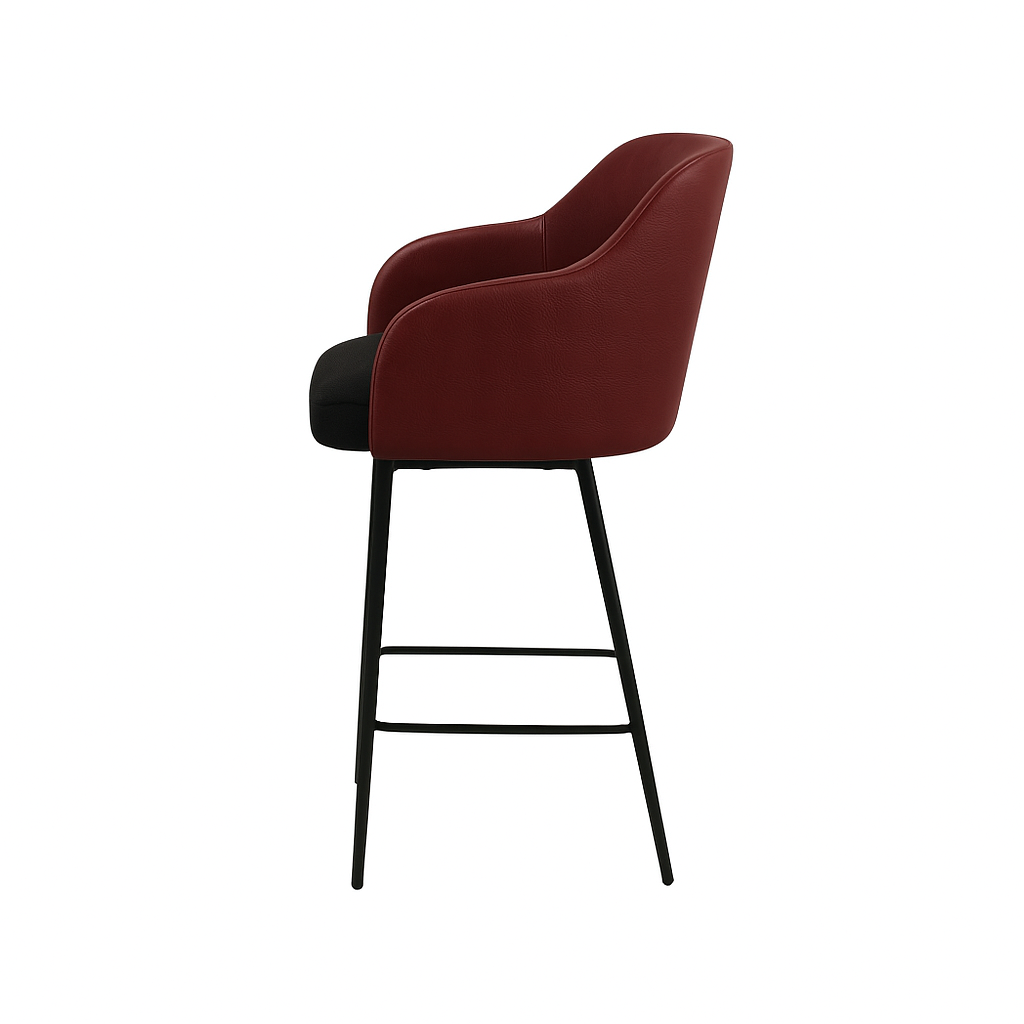 Scaun bar piele BEJ | model ALEX