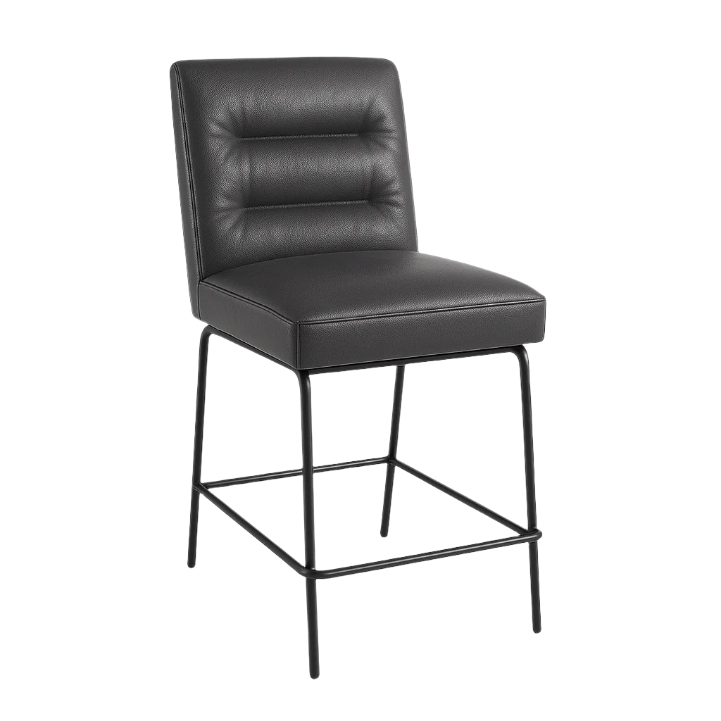 Scaun bar piele GRI | model DAG