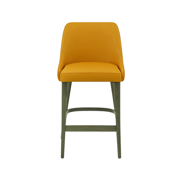 Scaun bar piele naturala BEJ | model GINA