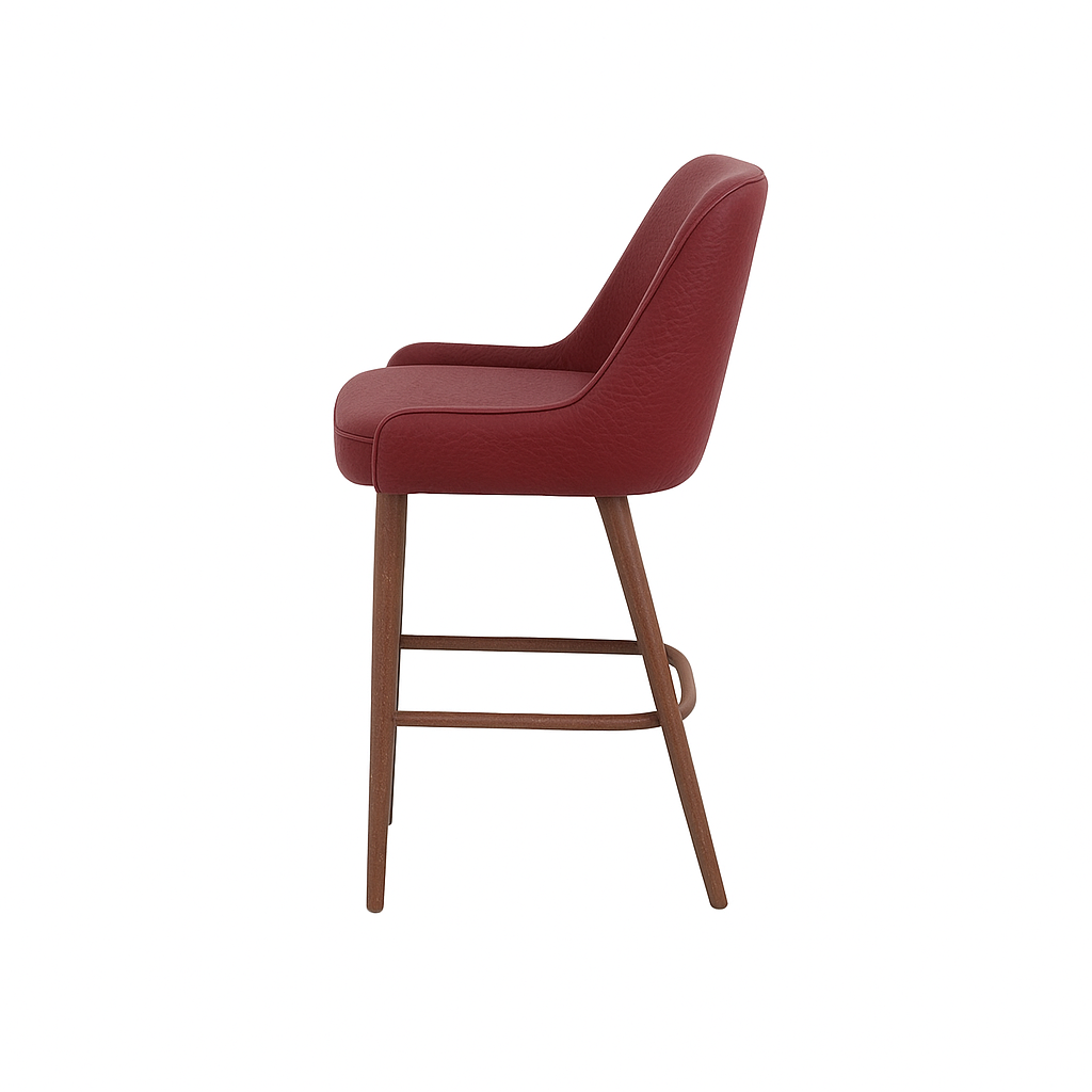 Scaun bar piele GALBENA | model GINA