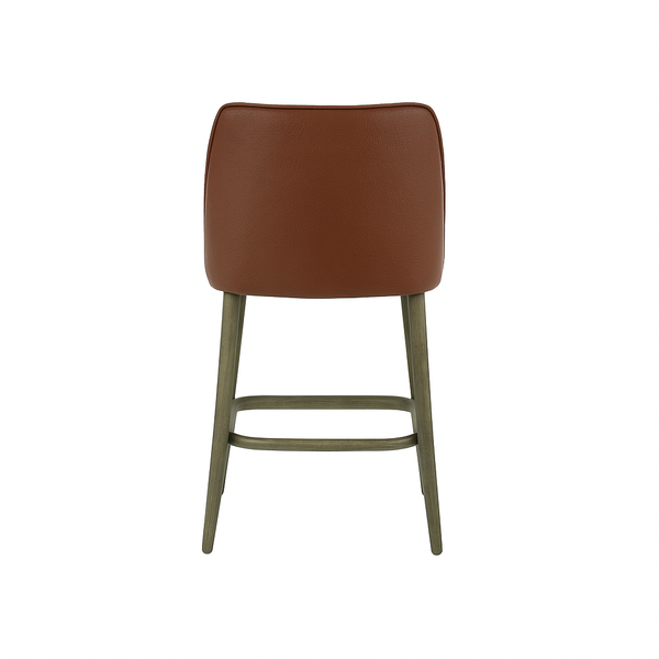 Scaun bar piele naturala BEJ | model GINA