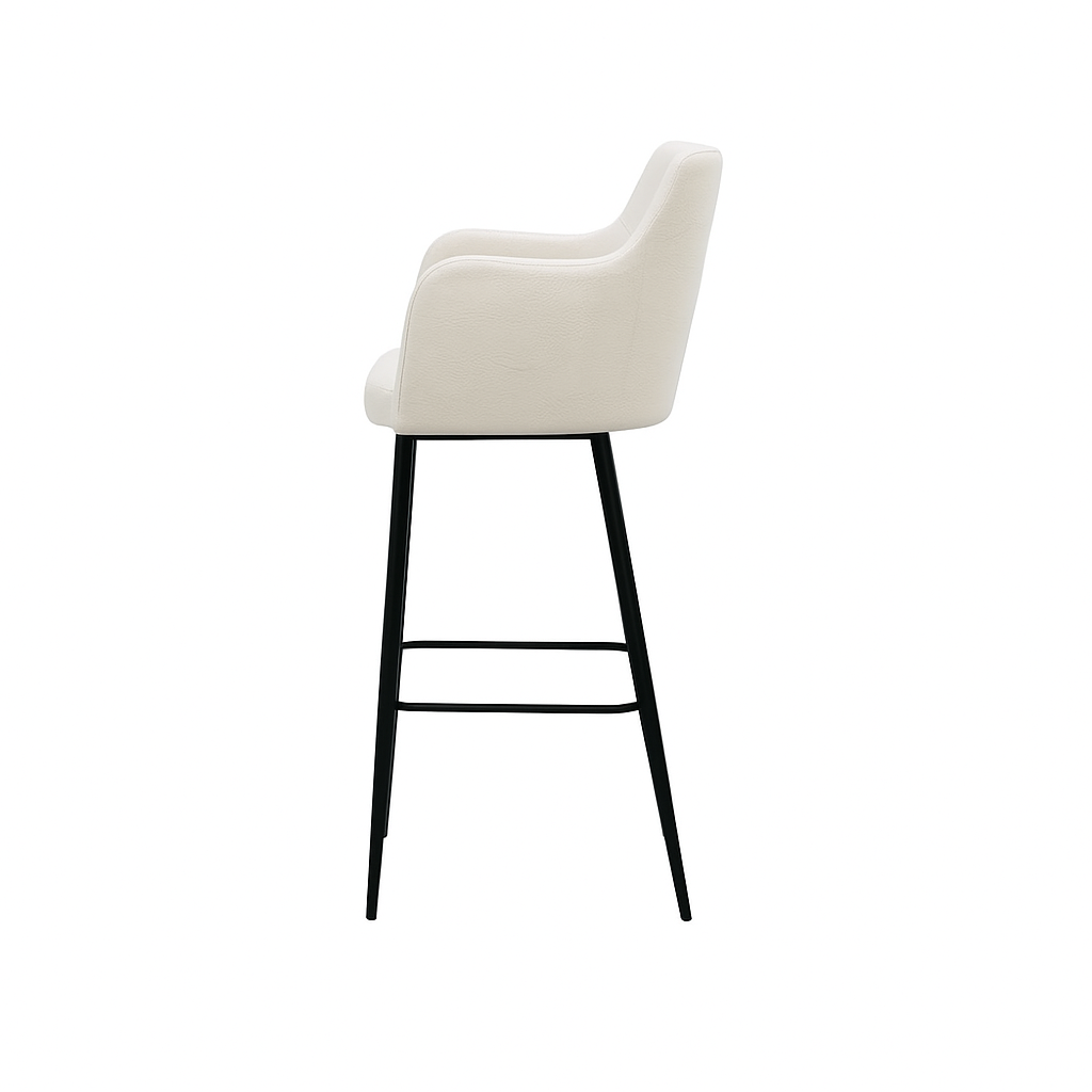 Scaun bar piele BEJ | model SINDY