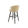 Scaun bar piele naturala BEJ | model BRUNO