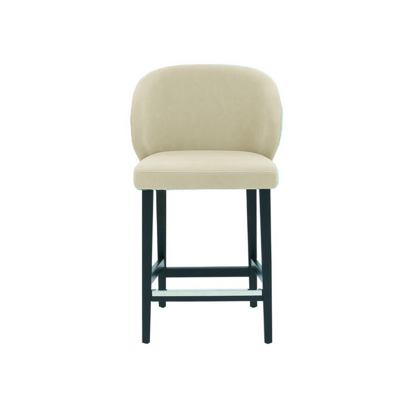 Scaun de bar catifea BEJ | model CAPRICE