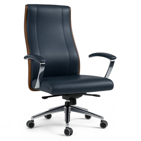 Scaun birou piele ALBASTRA | model BOSS P