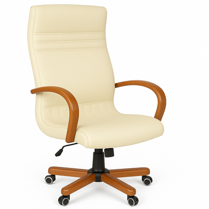 Scaun birou piele VERDE | model GOLD P