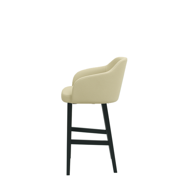 Scaun insula piele naturala BEJ | model CROCO