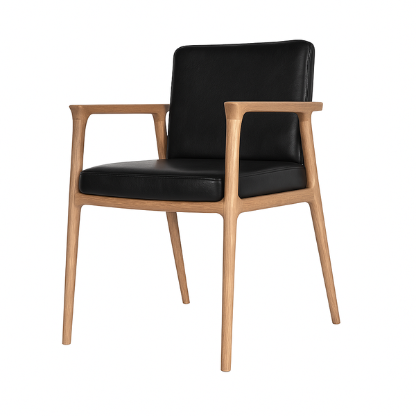 Scaun piele NEAGRA | model GASPARO