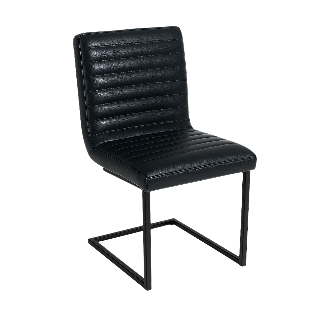 Scaun piele NEAGRA | model INDU WAVE SA